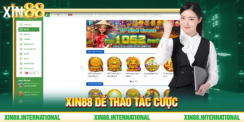 Xin88 dễ thao tác cược