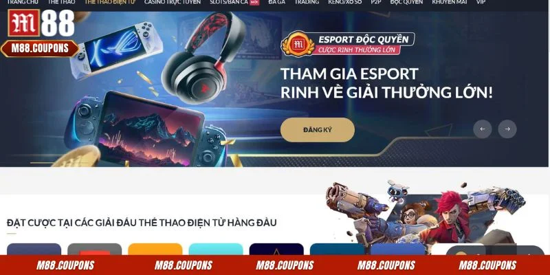 Esports cung cấp đầy đủ các trò chơi thể thao điện tử hấp dẫn