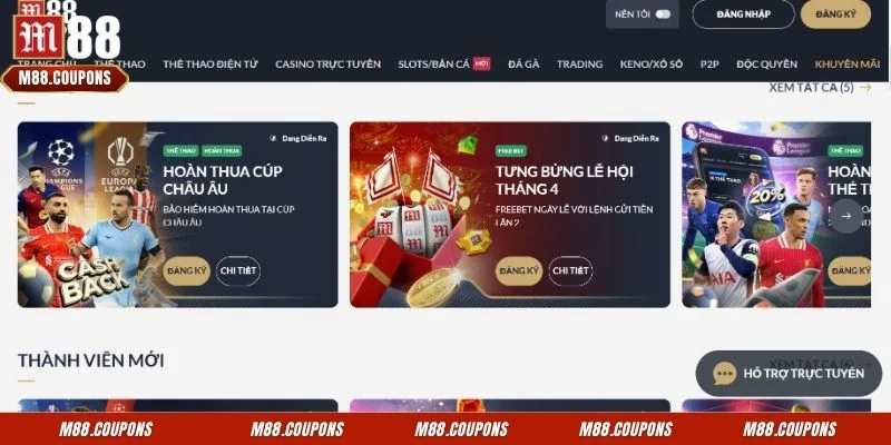 Hội viên cần đáp ứng 3 điều kiện để nhận khuyến mãi M88