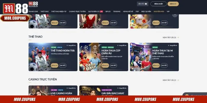 Thêm vốn chơi cá cược thể thao nhờ chương trình hoàn thưởng mỗi ngày